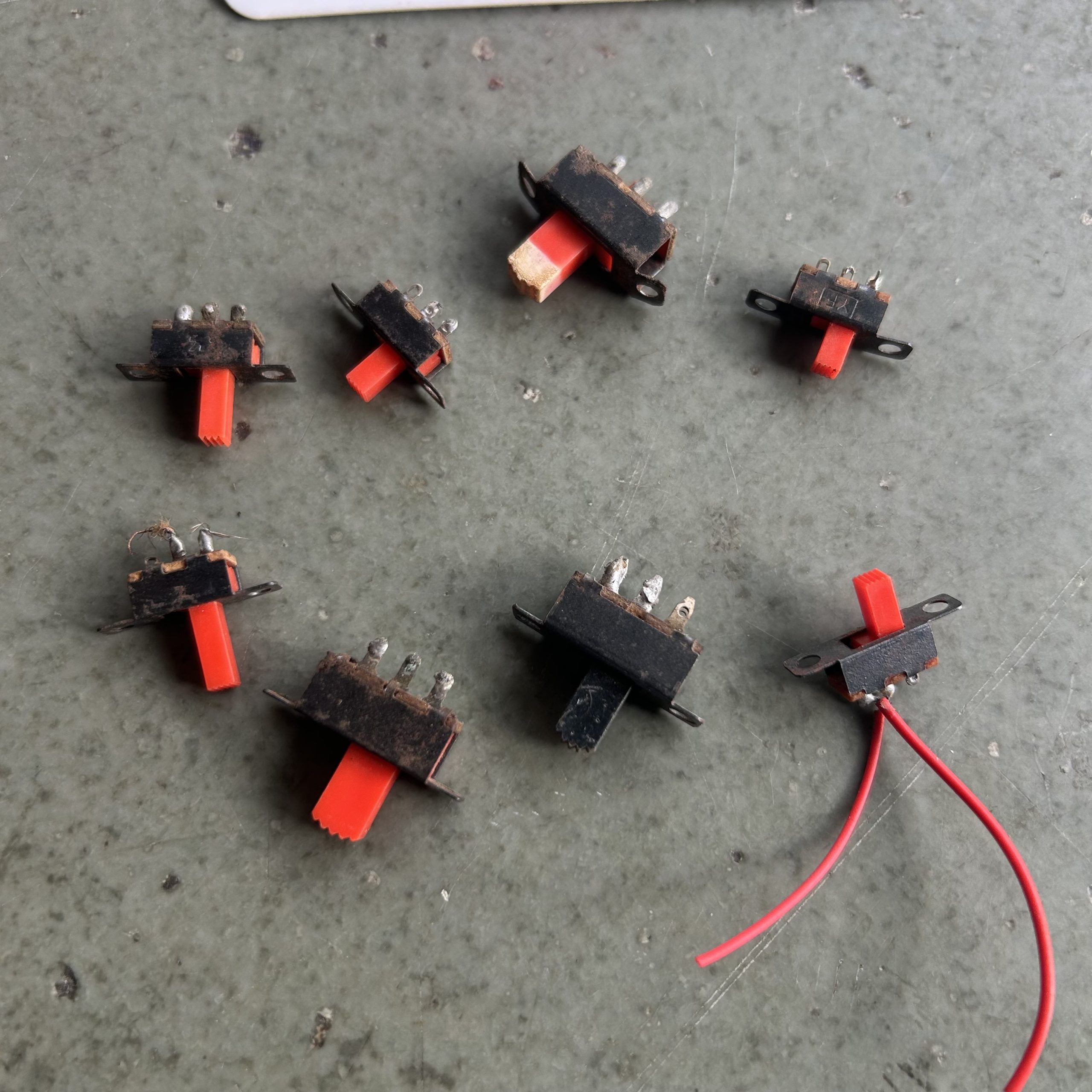 OLD ON-OFF SLIDE SWITCH