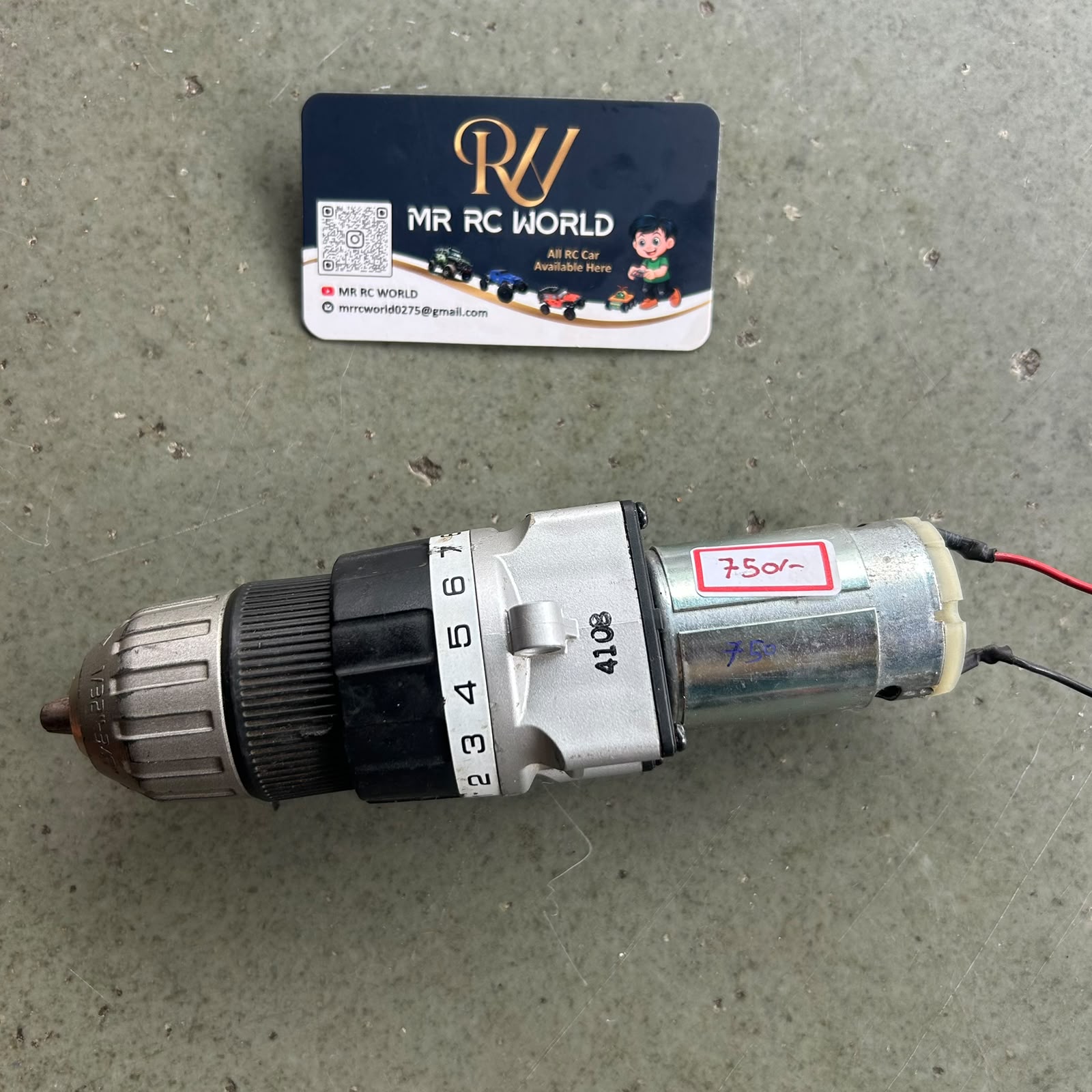 Heavy-Duty 12V-18V Singal Drill Gear Motor with Adjustable Torque Ring