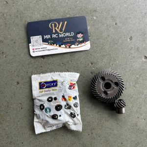 Heavy-Duty Metal Spiral Bevel Gear Set (37mm&12mm) For Rc Tractor