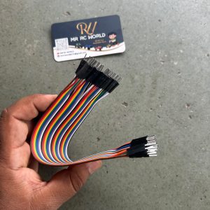 10 Pcs Colorful male-to-male / Ribbon Dupont Jumper Wires for Breadboard & Arduino Projects