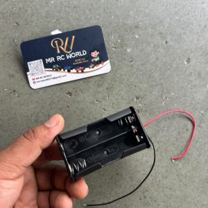 Holds 2 x 18650 size 3.7V rechargeable lithium-ion batteries.